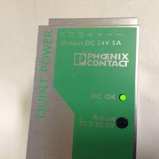 Used PHOENIX CONTACT Power Supply QUINT-PS-100-240AC/24DC/5 Used