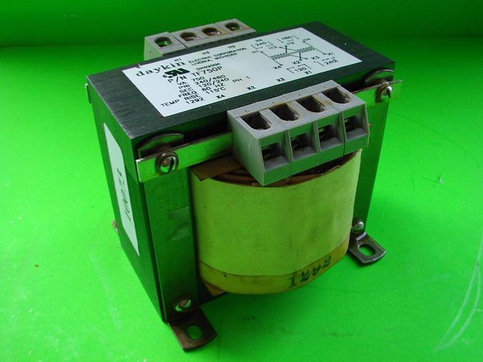 Used DAYKIN 0.75 kVA Transformer TF750P #10073