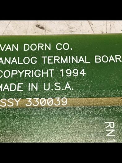 Used VAN DORN Analog Terminal Board PC330-039 Used