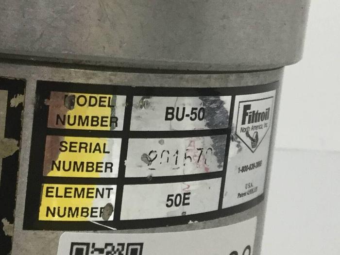 Used FILTROIL Filter Cartridge BU-50 #91032