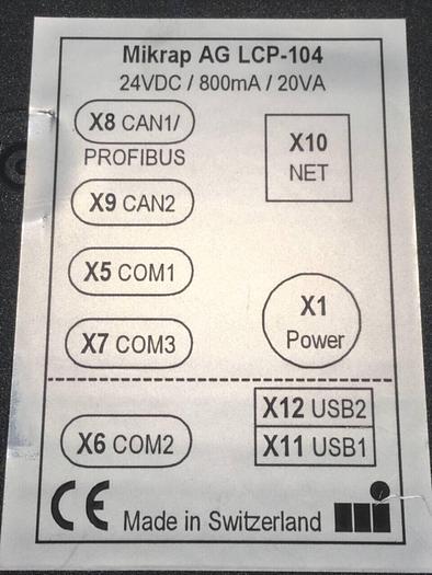 Used MIKRAP Operator Interface LCP-104 Used