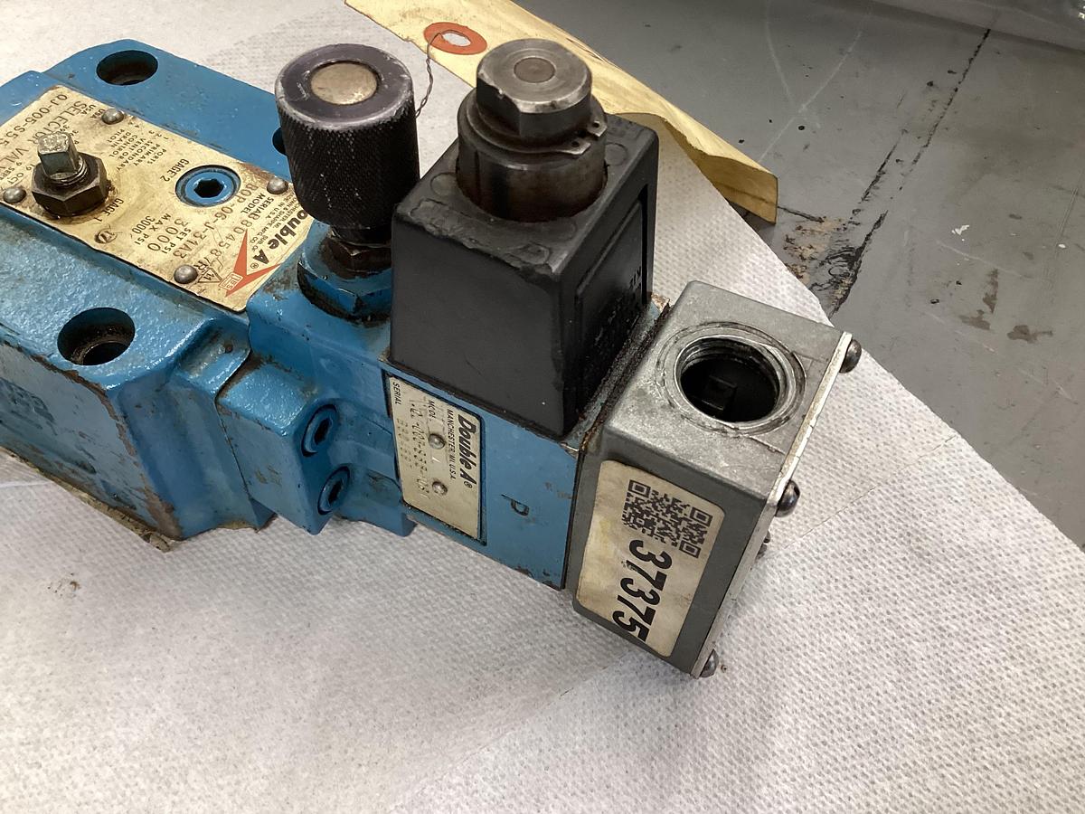 Used DOUBLE A Selector Valve BQP-06-J-31A3 #37375