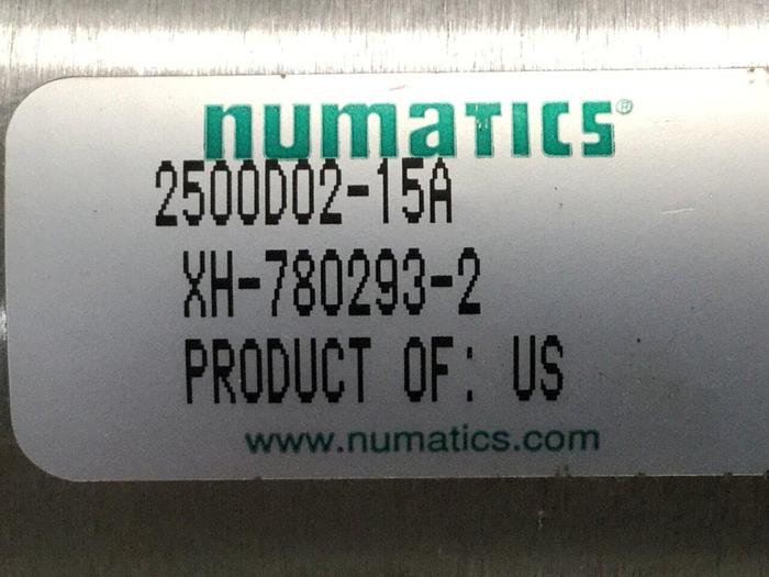 Used NUMATICS Actuator Cylinder 2500D02-15A #109664