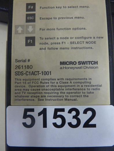 Used HONEYWELL Teach Pendant SDS-C1ACT-1001 #51532