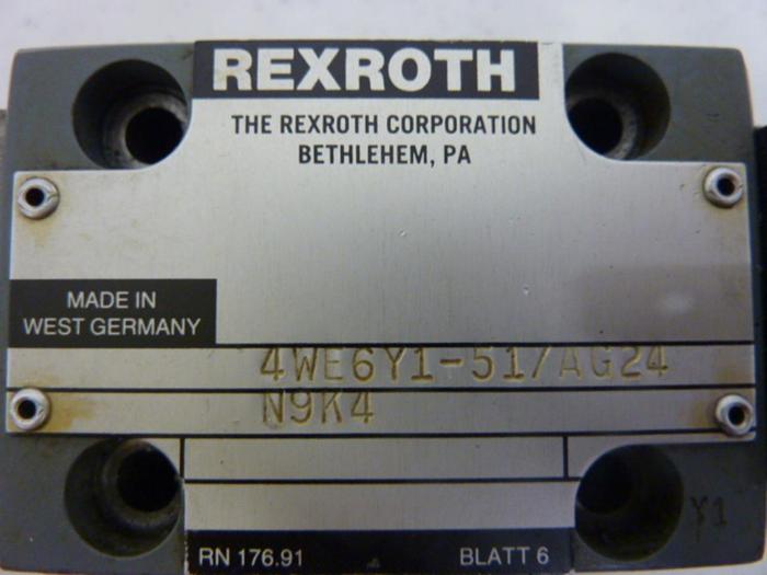 Used REXROTH Valve 4WE6Y151AG24 #51635
