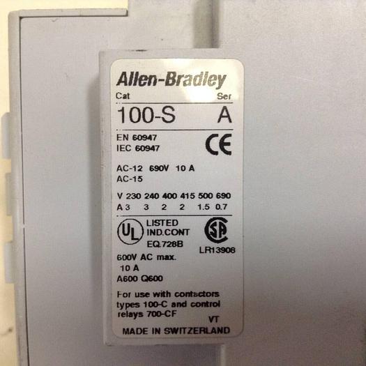 Used ALLEN BRADLEY Contactor 100-C30Z.00 SER B #76191