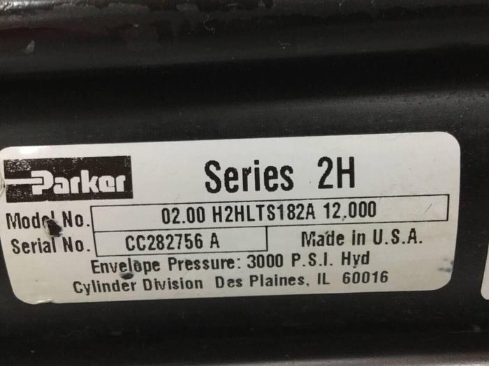 Used PARKER Injection Sled Cylinder 02.00 H2HLTS182A 12.000 USED