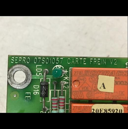 Used SEPRO ROBOTIQUE Circuit Board 07S01057 Used