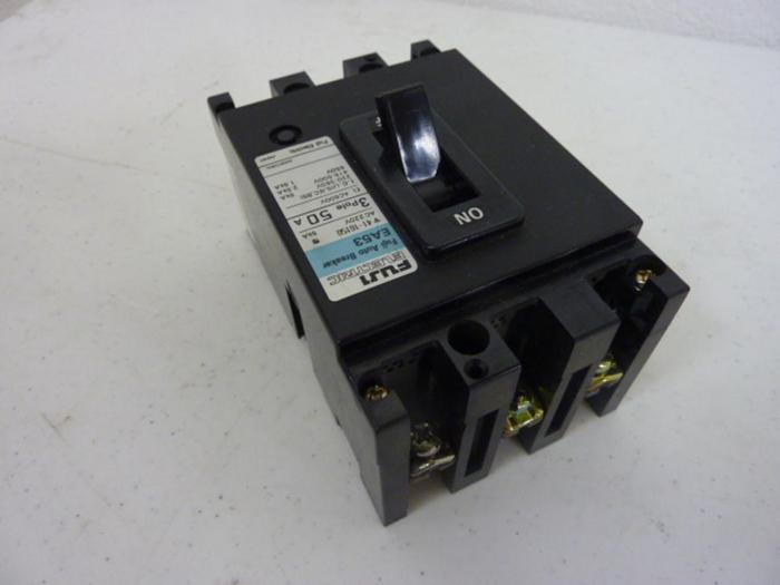 Used FUJI ELECTRIC 50 Amp Circuit Breaker EA53-50 #51662
