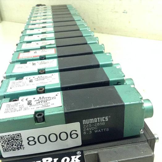 Used NUMATICS Control Block w/ Valves 082SA415M #80006
