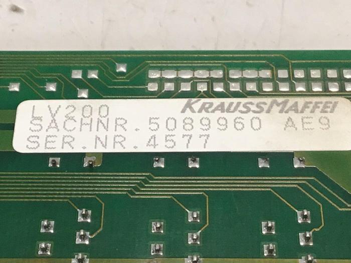 Used KRAUSS MAFFEI Circuit Board LV200 #120259