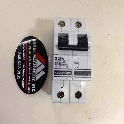 Used ABL SURSUM 25 Amp Circuit Breaker 2GU25 #75741