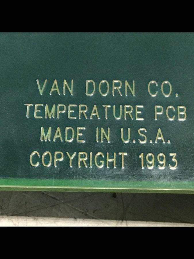 Used VAN DORN Temperature Circuit Board PC330-021 330-021 #143172