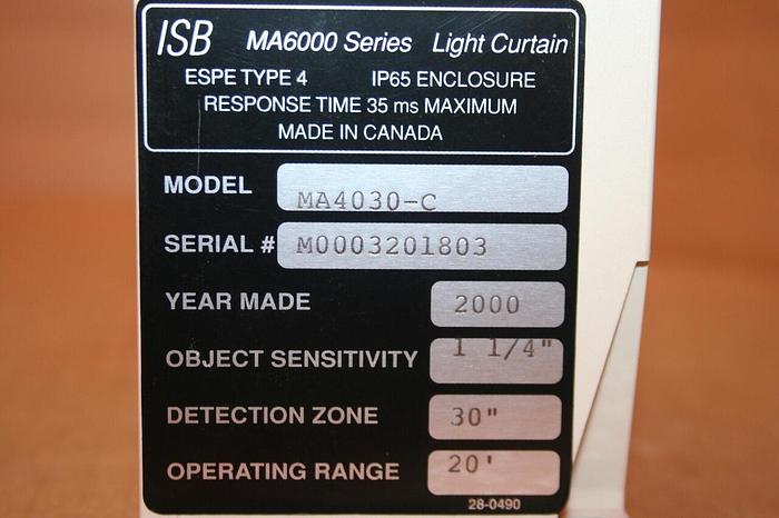 Used MERLIN Light Curtain Control MA4030-C #11449
