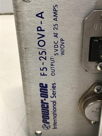 Used POWER-ONE Power Supply F5-25/OVP-A #143982