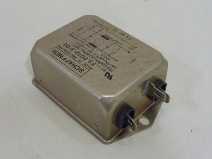Used SCHAFFNER Line Filter FS 2072-3-06 #54606