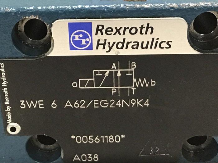 Used REXROTH Valve 3WE6A62/EG24N9K4 USED #105265