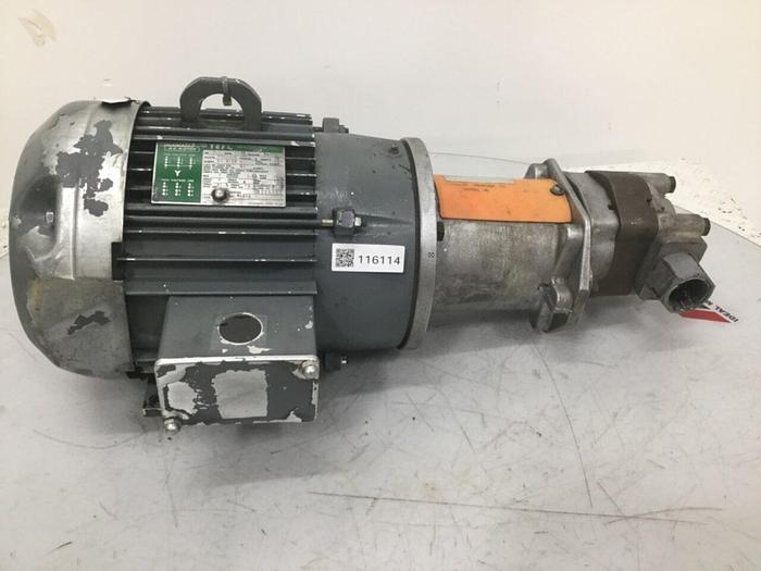 Used LINCOLN MOTORS 7.5 HP Motor / Pump TF-4282C #116114