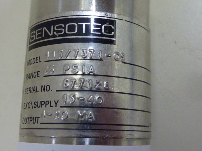 Used SENSOTEC Amplifier Transducer 415/7371-05 #60133
