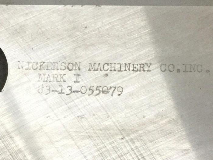 Used NICKERSON MACHINERY Granulator Blade / Knife 83-13-055079 #106018