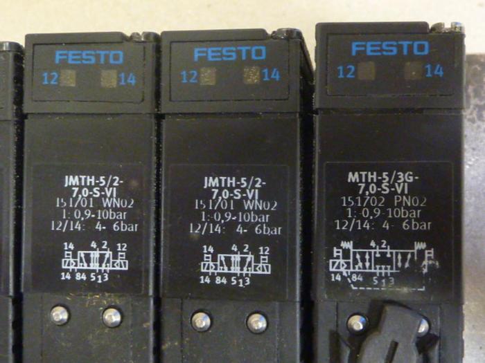 Used FESTO Control Block w/ Valves VIFB-03-B #66585