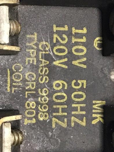 Used SQUARE D Control Relay 8501-L0-60 #120662