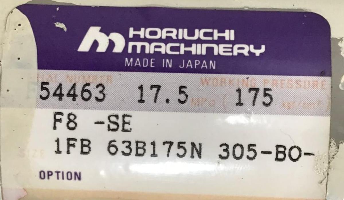 Used HORIUCHI MACHINERY Cylinder F8-SE 1FB63B175N305-BO Used