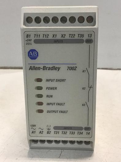 Used ALLEN BRADLEY Safety Relay 700-ZBR100AZ1 SER A #127813
