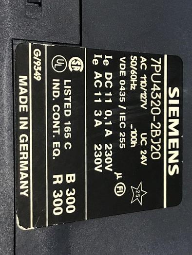 Used SIEMENS Relay 7PU4320-2BJ20 #120268