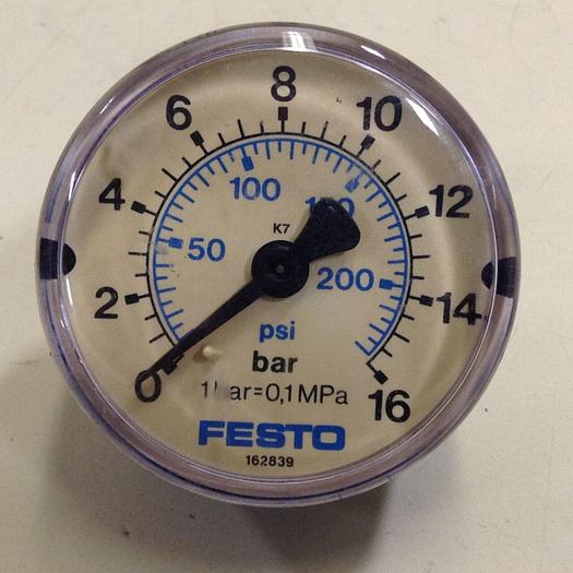 Used FESTO Pressure Gauge 162839 #83922