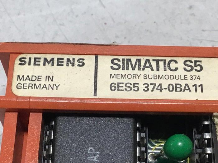 Used SIEMENS / VAN DORN SIMATIC S5 Memory 6ES5 374-0BA11 #112237