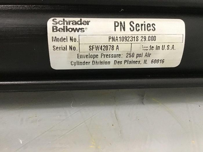 Used SCHRADER BELLOWS Cylinder PNA109231S 29.000 USED #140887