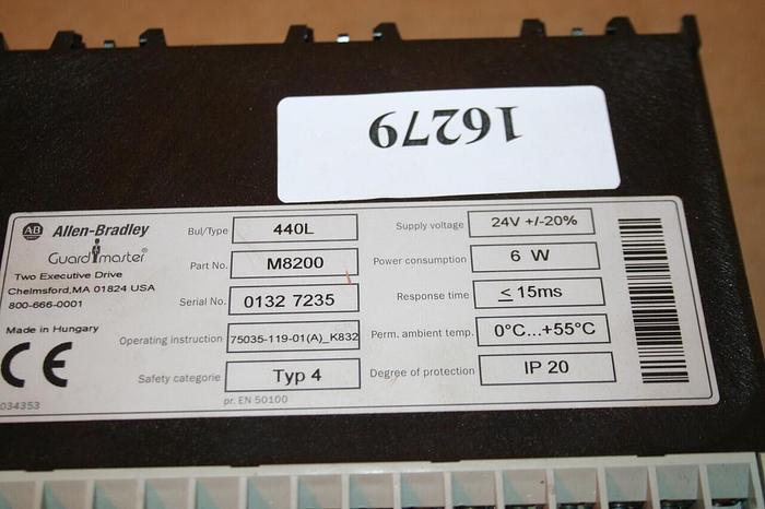 Used ALLEN BRADLEY Relay M8200 Used