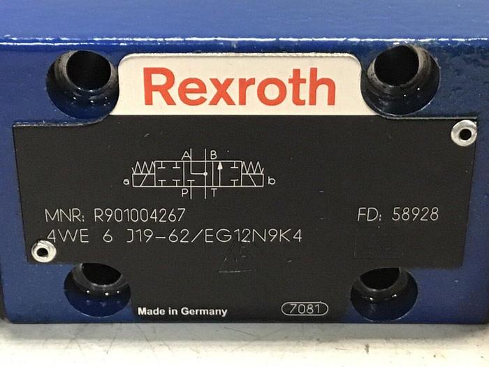 Used REXROTH Directional Valve 4WE6J1962EG12N9K4 #122804