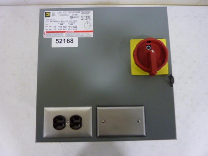 Used SQUARE D Transformer Disconnect 9070-SK3000G2 #52168
