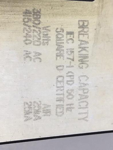 Used SQUARE D 150 Amp Circuit Breaker KAL36150 USED