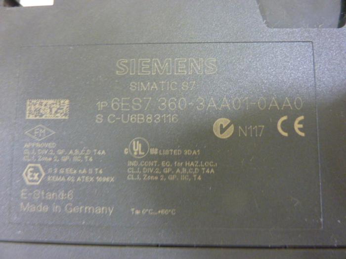 Used SIEMENS Interface Module 6ES7 360-3AA01-0AA0 #47453