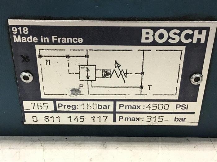 Used BOSCH Pressure Relief Valve 0 811 145 117 Used
