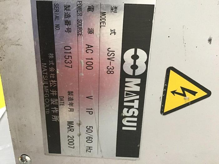 Used MATSUI Jet Selector Ratio Valve JSV-38 #135719