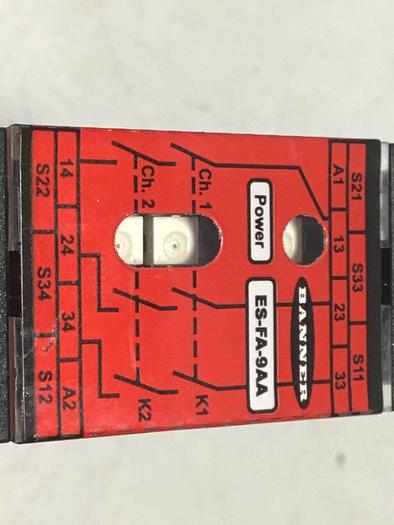 Used BANNER ENGINEERING Safety Module ES-FA-9AA #112891