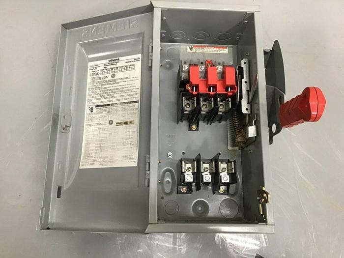 Used SIEMENS 30 Amp Disconnect Switch HF361 #133300