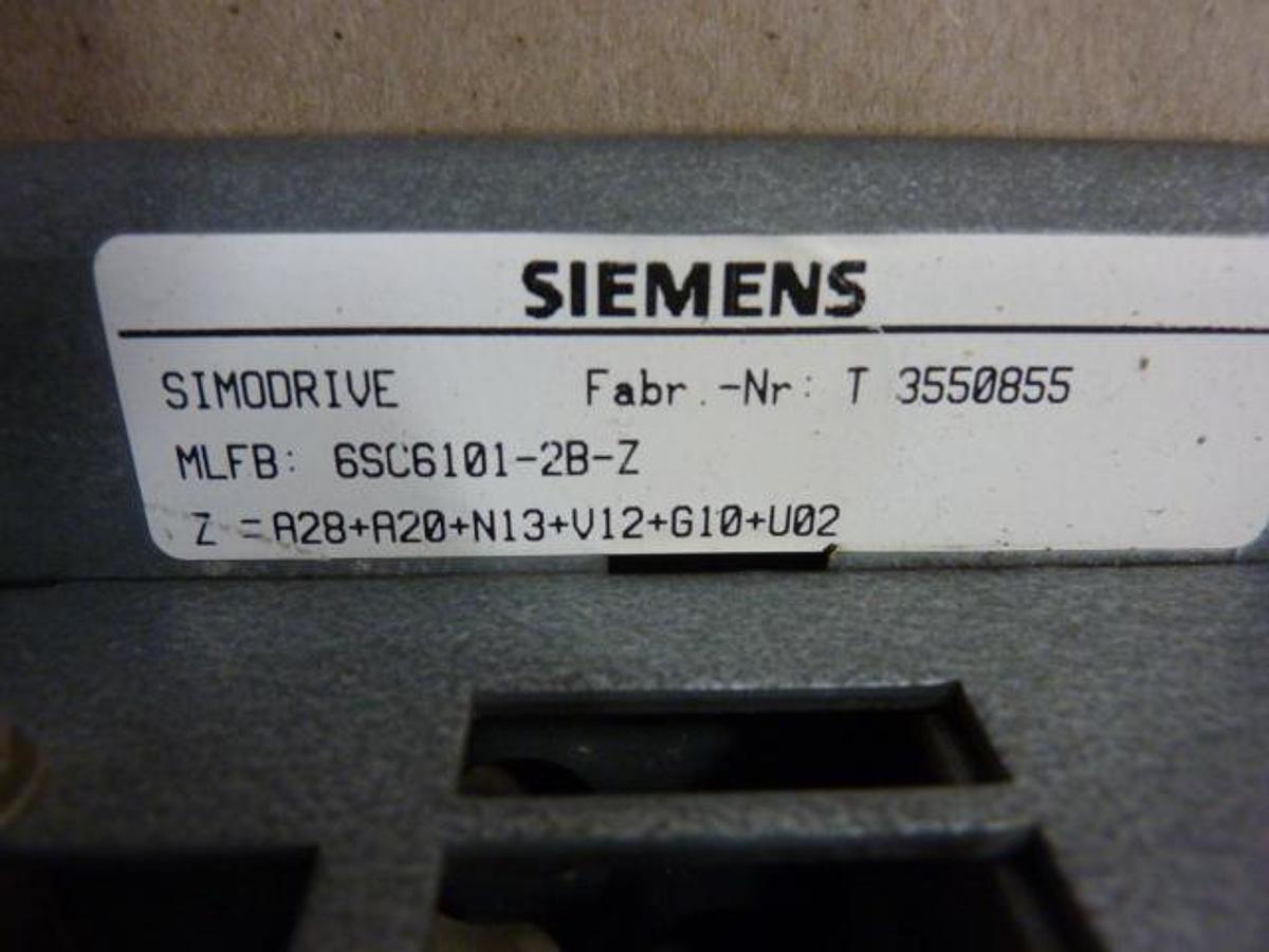 Used SIEMENS Simodrive 6SC6101-2B-Z #53522
