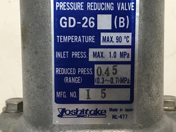 Used YOSHITAKE Pressure Reducing Valve GD-26 #125180