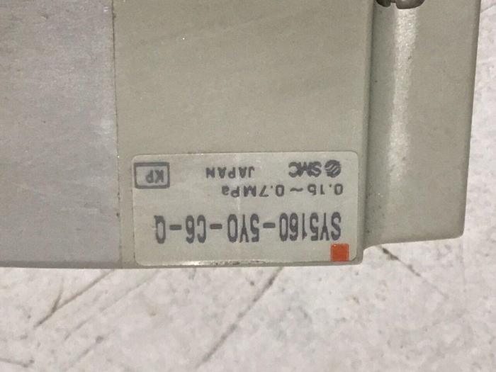 Used SMC Solenoid Valve SY5160-5Y0-C6-0 #124203