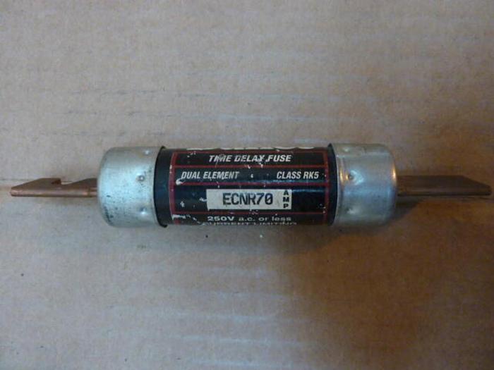 Used BULLET 70 Amp Fuse ECNR-70 #27001