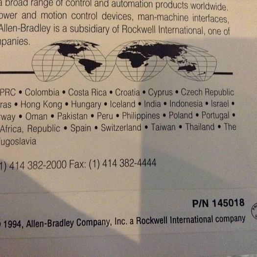 Used ALLEN BRADLEY Troubleshooting Guide and Renewal Parts 1336-6.2 #70833