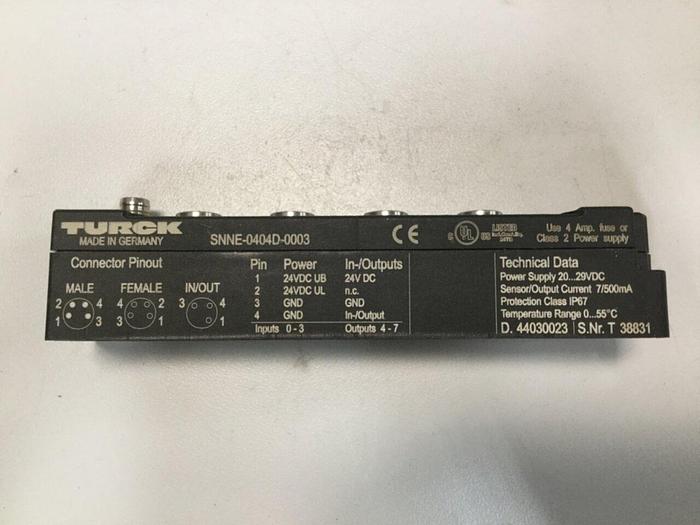Used TURCK ELEKTRONIK Piconet Extension Module SNNE-0404D-0003 #102874