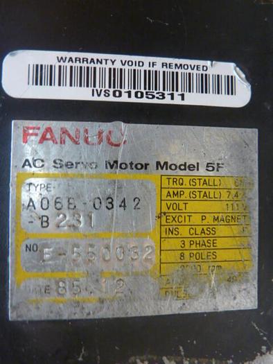 Used FANUC AC Servo Motor A06B-0342-B231 Used