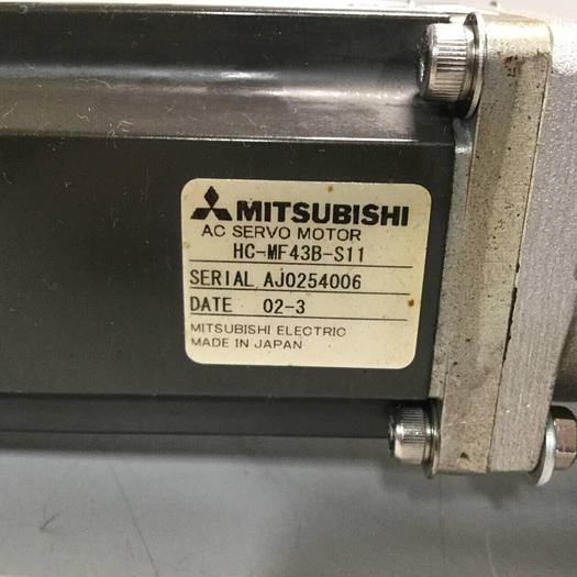 Used MITSUBISHI Servo Motor HC-MF43B-S11 #95973