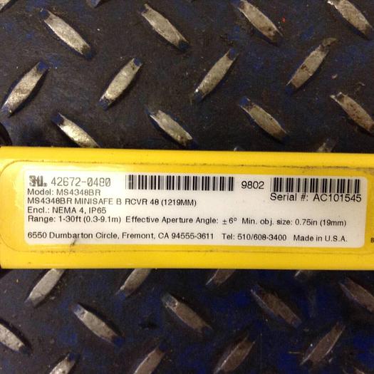 Used STI Light Curtain Receiver MS4348BR Used